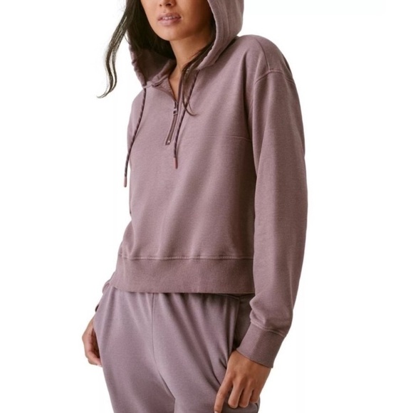 Bass Outdoor Women S Hibernate Half Zip Hoodie sweater Top Orange Size Medium - Picture 7 of 15